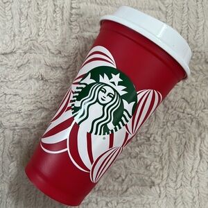 2024 Starbucks holiday reusable cup and lid, New condition, 1 cup and 1 lid